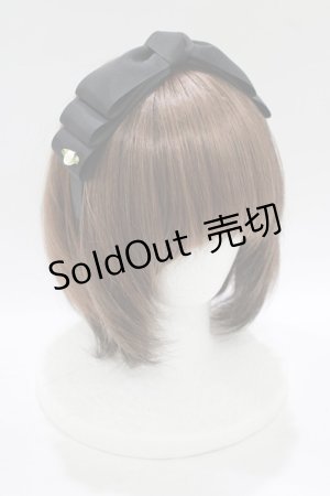 画像: m petit by misako / AM*NIリボンカチューシャ  ブラック H-25-12-05-076-LO-AC-NS-ZH