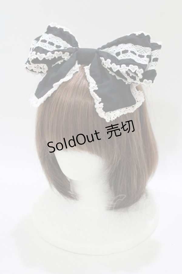 画像1: BABY,THE STARS SHINE BRIGHT / トランプレースカチューシャ  ブラック H-25-12-05-078-BA-AC-NS-ZH (1)