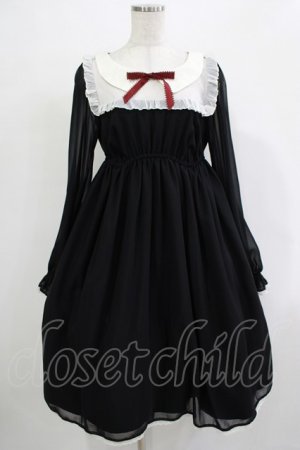 画像: ALICE and the PIRATES / 天使の羽根シフォンワンピース Free ブラック H-25-12-05-009-PA-OP-NS-ZH