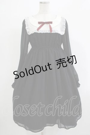 画像: ALICE and the PIRATES / 天使の羽根シフォンワンピース Free ブラック H-25-12-05-009-PA-OP-NS-ZH