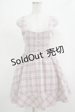 画像: LIZ LISA / チェックジャンパースカート Free ピンク H-25-12-05-019-LO-OP-NS-ZH