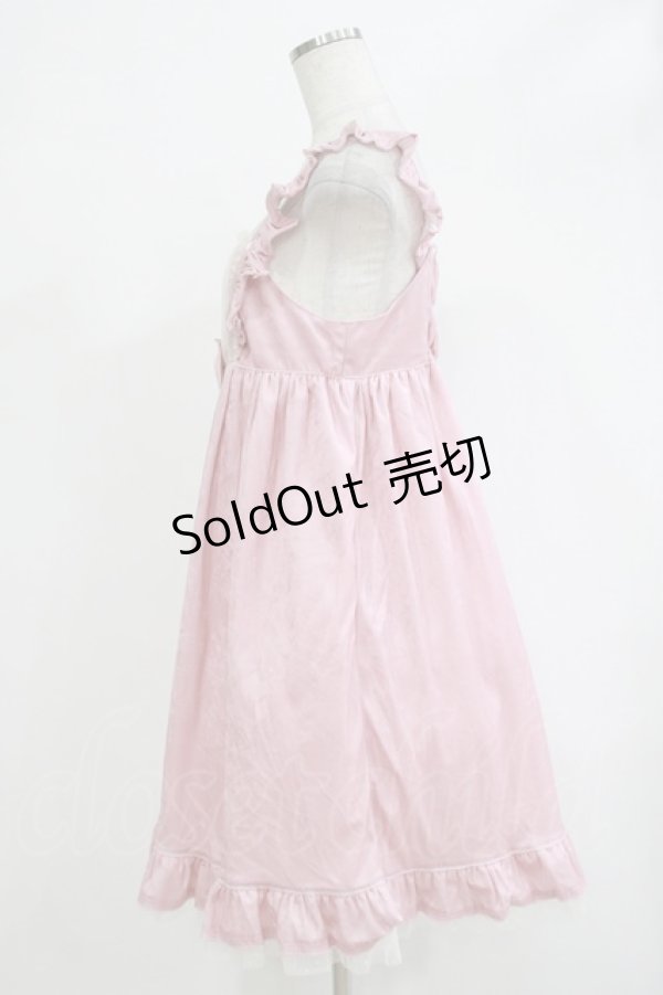 画像2: Emily Temple cute / チュール切替ノースリーブワンピース  ピンク H-25-12-06-003-ET-OP-KB-ZH (2)