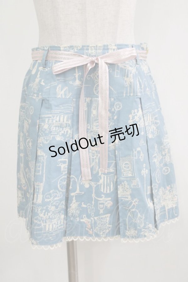 画像1: 【SALE】Emily Temple cute / フレンチアベニュースカート  サックス H-25-12-06-031-ET-SK-KB-ZT118 (1)