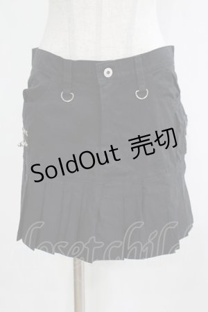 画像: SEXY DYNAMITE LONDON / プリーツ切替スカート L ブラック H-25-12-06-035-PU-SK-KB-ZH