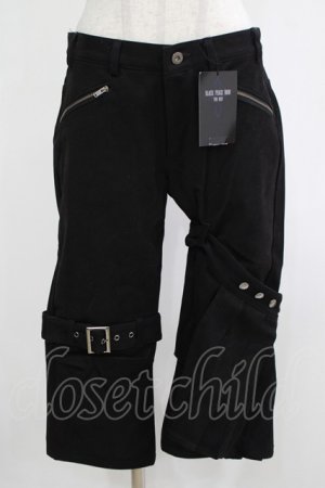 画像: BPN FOR MEN / レッグフラップ付パンツ  ブラック H-25-12-06-036-GO-PA-KB-ZH
