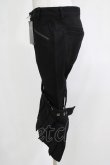 画像2: BPN FOR MEN / レッグフラップ付パンツ  ブラック H-25-12-06-036-GO-PA-KB-ZH (2)