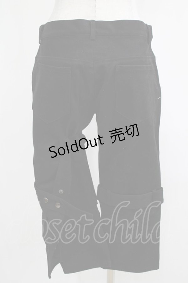 画像3: BPN FOR MEN / レッグフラップ付パンツ  ブラック H-25-12-06-036-GO-PA-KB-ZH (3)