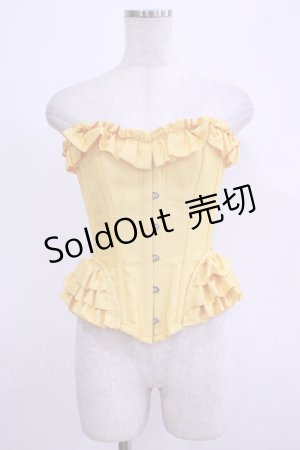 画像: abilletage / フリルロングコルセット 3 イエロー H-25-12-06-037-GO-ZA-KB-ZH