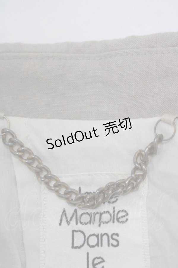 画像4: Jane Marple Dans Le Salon / タックスリーブリネンジャケット  グレージュ H-25-12-06-041-JM-JA-KB-ZH (4)