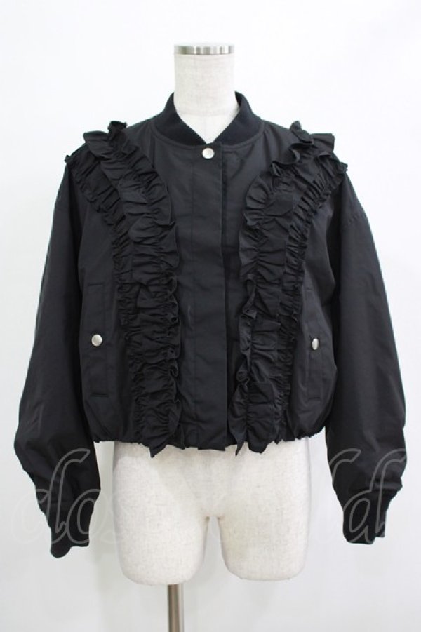 画像1: Jane Marple / Front frill padding jacket ジャケット  ブラック H-25-12-06-042-JM-JA-KB-ZH (1)