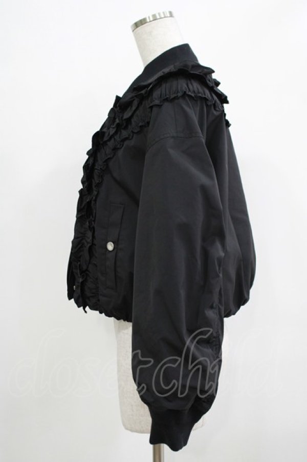 画像2: Jane Marple / Front frill padding jacket ジャケット  ブラック H-25-12-06-042-JM-JA-KB-ZH (2)
