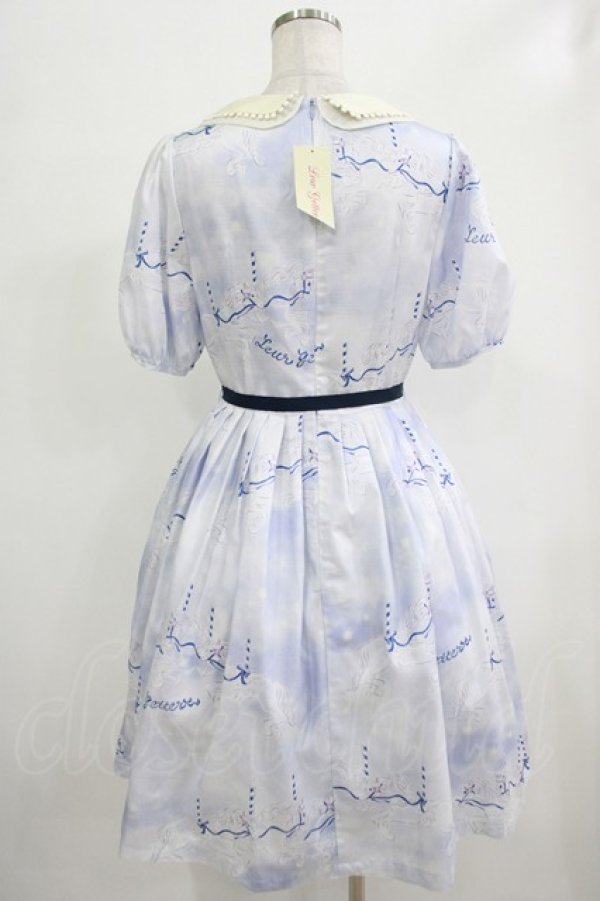 画像3: Leur Getter / Dreamy Carousel袖付ワンピース M ブルー H-25-12-06-004-LU-OP-KB-ZH (3)