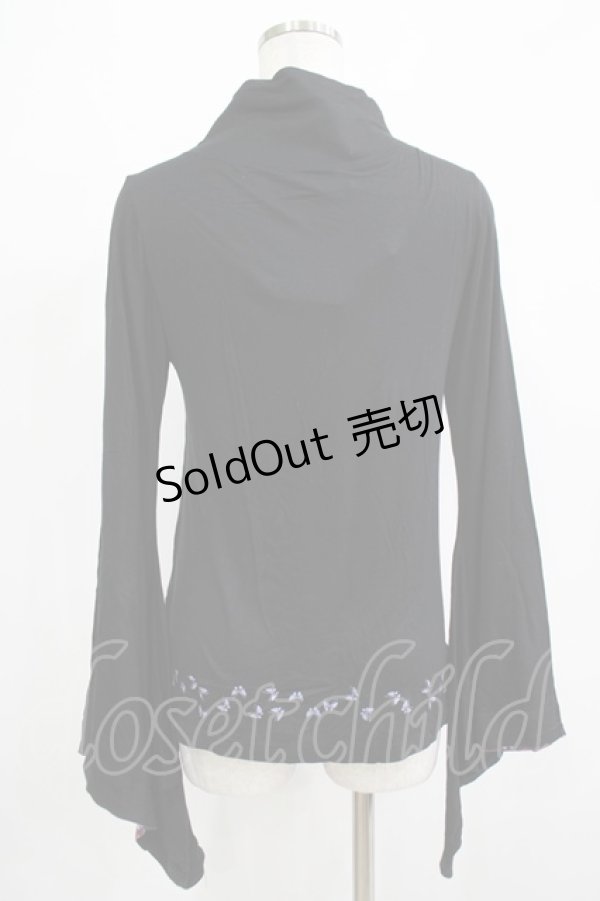 画像3: gouk / 着物袖カーディガン  ブラック H-25-12-06-043-GO-TO-KB-ZH (3)