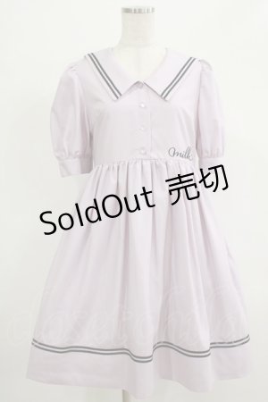 画像: 【SALE】MILK / Sailor puffワンピース  ラベンダーピンク H-25-12-06-005-ML-OP-KB-ZH