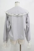画像3: merry jenny / レースカフスブラウス  グレー H-25-12-06-050-LO-BL-KB-ZH (3)