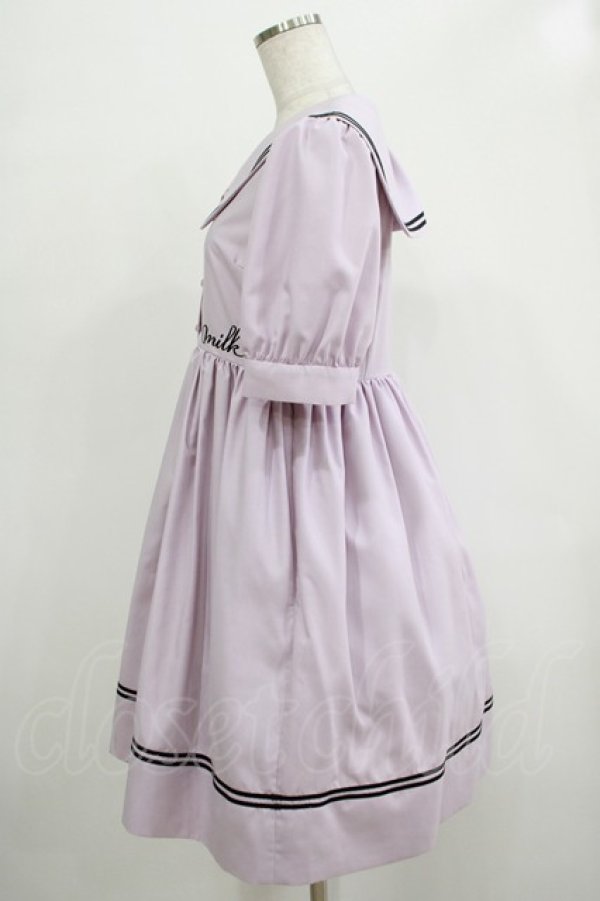 MILK / Sailor puffワンピース ラベンダーピンク H-25-12-06-005-ML-OP