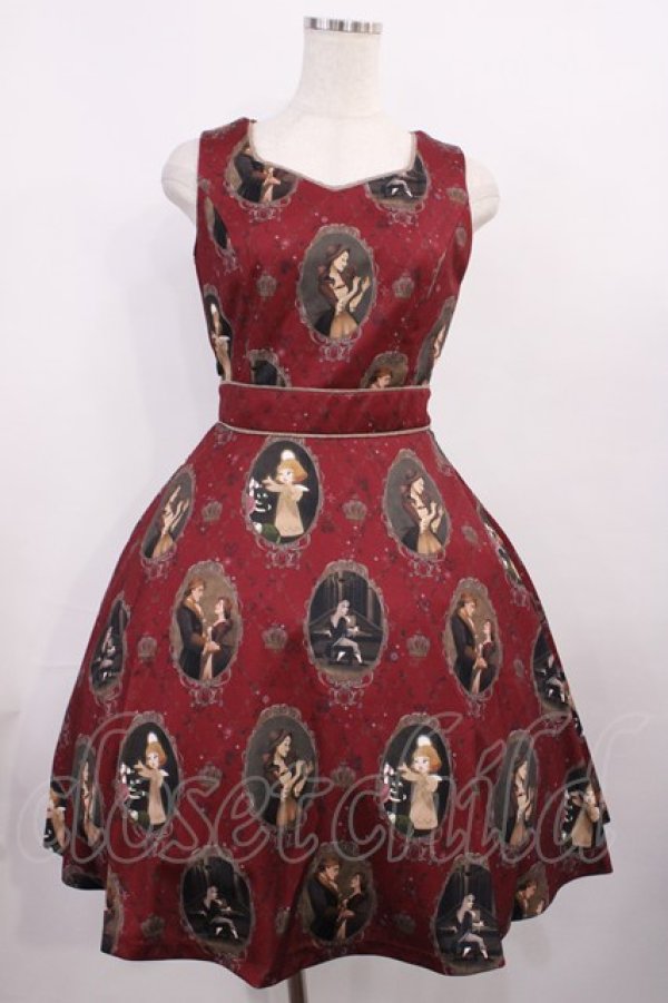 画像1: Secret Honey / エンシャンテッドサーキュラーワンピース(ベルver) Free レッド H-25-12-06-1007-CA-OP-NS-ZH (1)