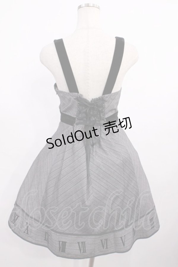 画像2: Amavel / 裾フロッキープリントジャンスカ Free グレー H-25-12-06-1008-CA-OP-NS-ZH (2)