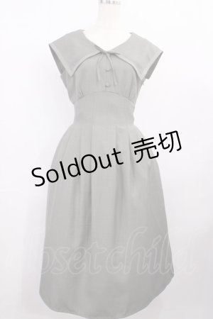 画像: an another angelus / ビッグカラーコルセットタックワンピース Free L/KHAKI H-25-12-06-1010-CA-OP-NS-ZH