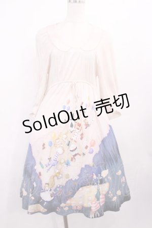 画像: Franche Lippee / アリス柄ワンピース M ピンク H-25-12-06-1015-LO-OP-NS-ZH