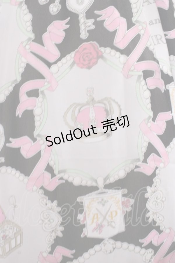 画像4: ALICE and the PIRATES / 宝石柄シフォンジャンパースカート Free ブラック H-25-12-06-1001-PA-OP-NS-ZH (4)