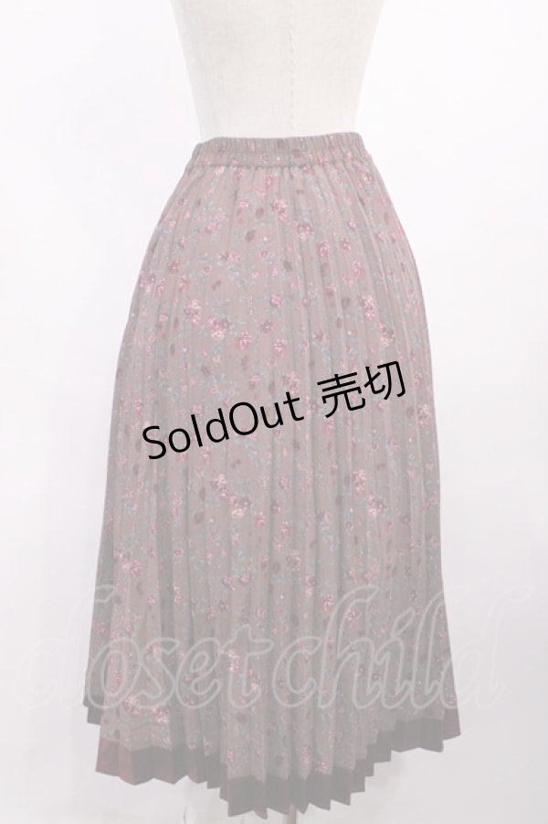 画像2: axes femme / プリーツスカート M ワイン H-25-12-06-1016-AX-SK-NS-ZH (2)