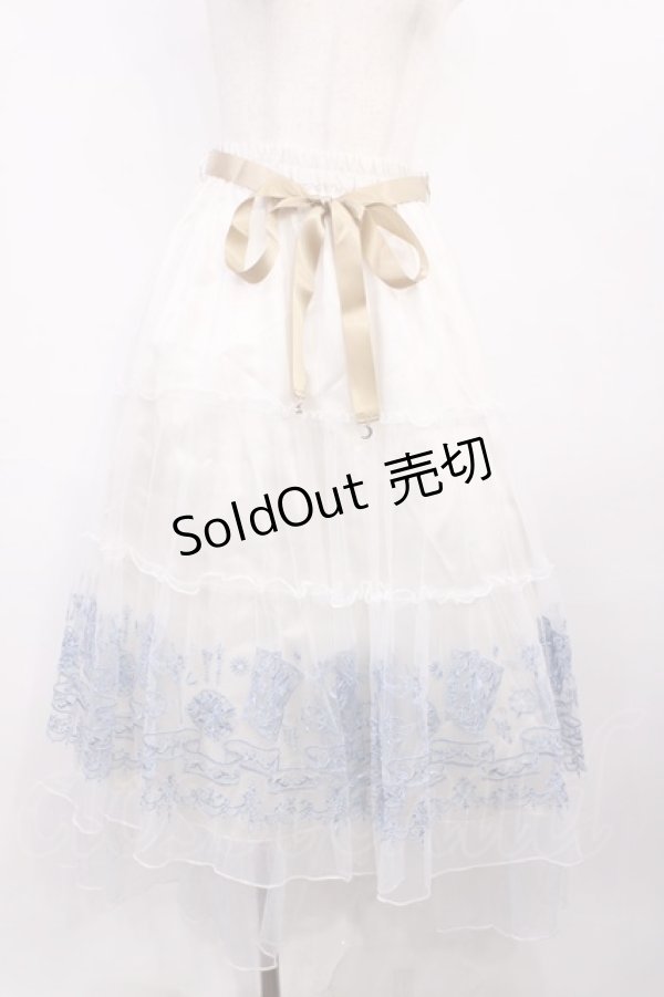 画像1: axes femme / カードキャプターさくら／スカート Free クリアカード × 夢の鍵・杖(シロ) H-25-12-06-1017-AX-SK-NS-ZH (1)