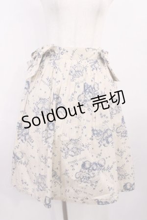 画像: Fi.n.t / フルーツ柄スカート Free ベージュ/ネイビー H-25-12-06-1022-CA-SK-NS-ZH