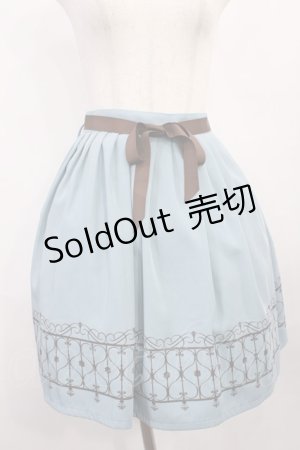 画像: F&A / ゲートプリントスカート Free ブルー H-25-12-06-1023-LO-SK-NS-ZH