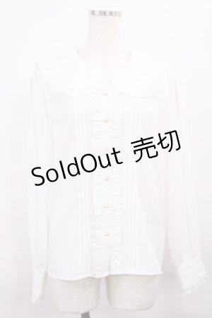 画像: Amavel / フリルブラウス Free ホワイト H-25-12-06-1033-CA-BL-NS-ZH