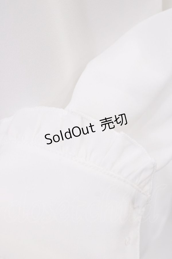 画像3: Amavel / フリルブラウス Free ホワイト H-25-12-06-1033-CA-BL-NS-ZH (3)