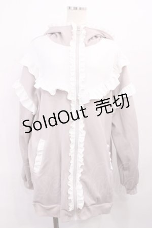 画像: NOEMIE / ヨークフリルうさ耳ジャージパーカー M ピンク H-25-12-06-1037-LO-TO-NS-ZH