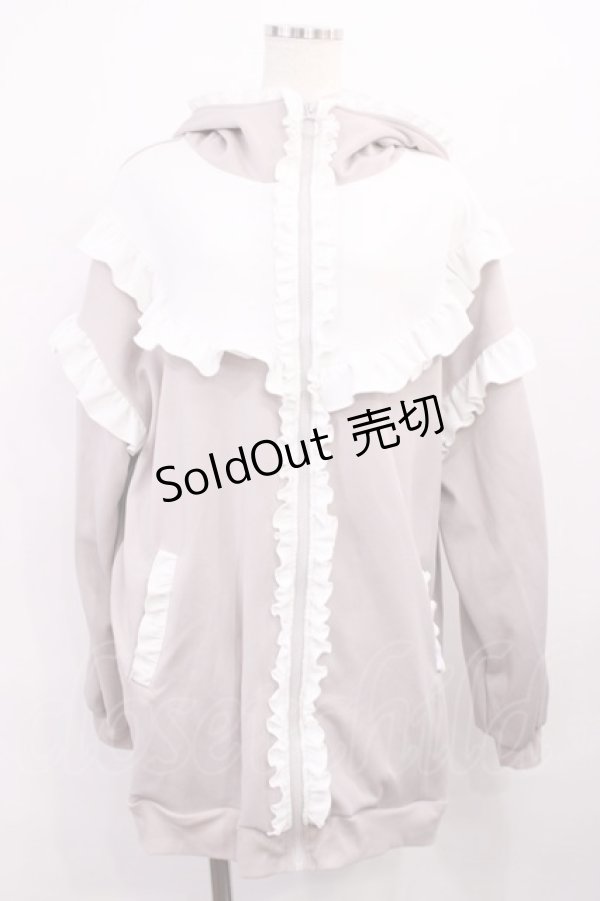 画像1: NOEMIE / ヨークフリルうさ耳ジャージパーカー M ピンク H-25-12-06-1037-LO-TO-NS-ZH (1)