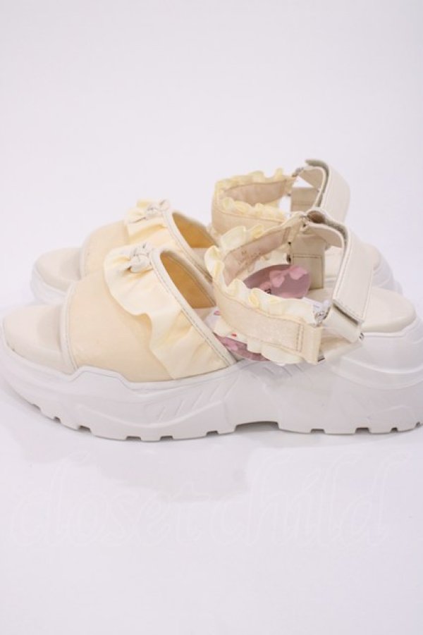 画像2: m petit by misako / AMフリルSA M/約23cm〜23.5cm アイボリー H-25-12-06-1040-LO-SH-NS-ZH (2)