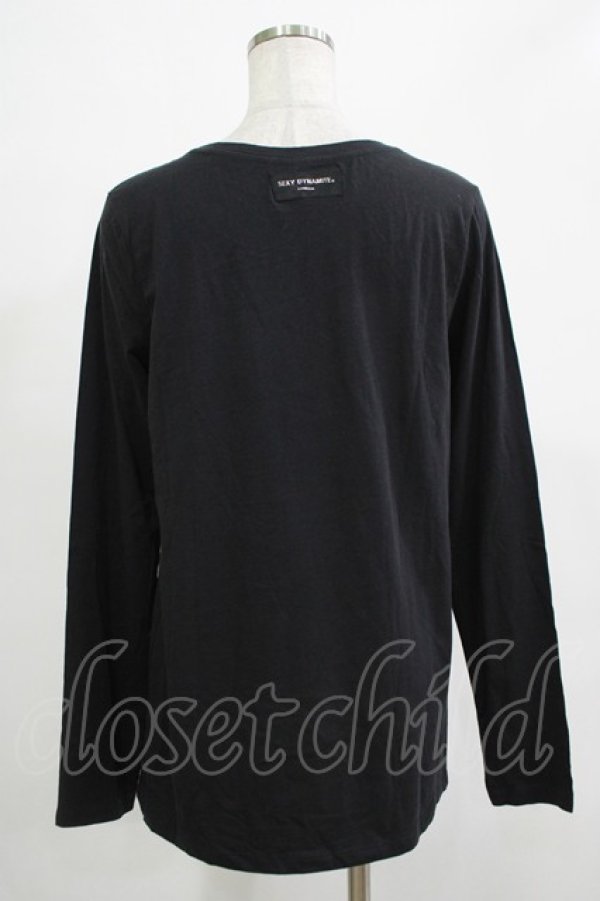 画像3: SEXY DYNAMITE LONDON / プリントロングスリーブカットソー L ブラック H-25-12-06-055-PU-TO-KB-ZH (3)