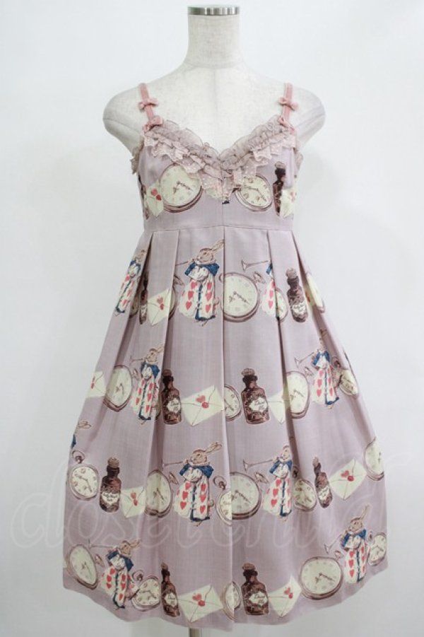 画像1: Emily Temple cute / ワンダーランドノースリーブワンピース  グレー H-25-12-06-006-ET-OP-KB-ZH (1)