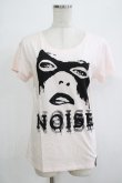 画像1: 【SALE】NOISE NOISE NOISE / プリントTシャツ L ピンク H-25-12-06-065-PU-TO-KB-ZT239 (1)