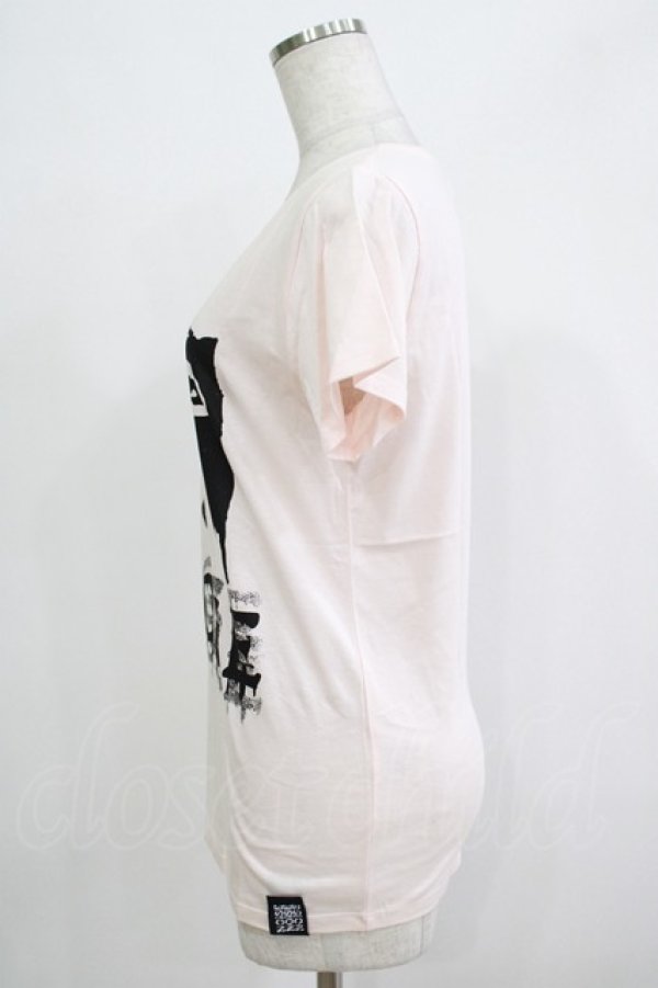 画像2: 【SALE】NOISE NOISE NOISE / プリントTシャツ L ピンク H-25-12-06-065-PU-TO-KB-ZT239 (2)