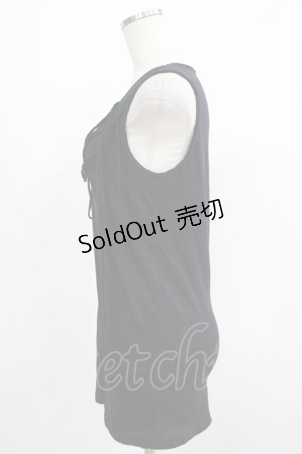 画像2: BPN / ダメージカットタンク  ブラック H-25-12-06-069-GO-TO-KB-ZT239 (2)