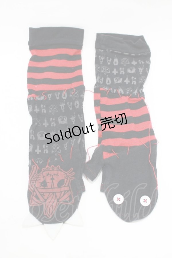 画像1: HANGRY&ANGRY / グローブ  ブラック H-25-12-06-076-HN-ZA-KB-ZH (1)