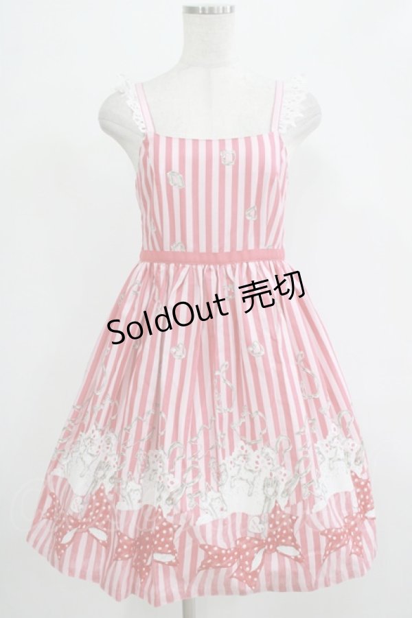 画像1: Emily Temple cute / Cookie popウエストリボンワンピース M ピンク H-25-12-06-013-ET-OP-KB-ZH (1)
