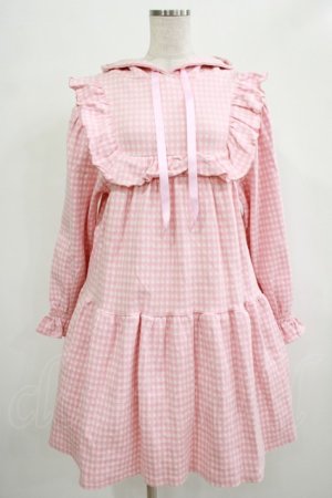 画像: Candy Stripper / GOOD DAYS HOODIEワンピース  ピンク H-25-12-06-014-PU-OP-KB-ZH