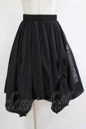 画像: NieR Clothing / イレギュラースカート  黒 H-25-12-06-015-PU-SK-KB-ZH