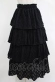 画像1: merry jenny / レースティアードスカート  ブラック H-25-12-06-018-LO-SK-KB-ZH (1)