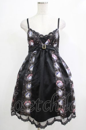 画像: FRILL / 白猫の切替キャミワンピース  ブラック H-25-12-06-020-HN-OP-KB-ZH