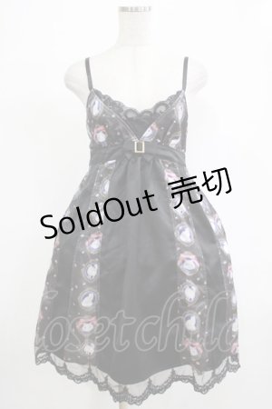 画像: FRILL / 白猫の切替キャミワンピース  ブラック H-25-12-06-020-HN-OP-KB-ZH