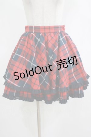 画像: MILK / M'フリルスカート  赤 H-25-12-06-022-ML-SK-KB-ZH