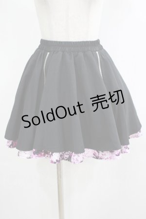 画像: NieR Clothing / ZIPラインスカート  黒 H-25-12-06-023-PU-SK-KB-ZH