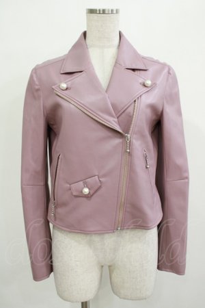 画像: MILK / faux-leatherライダース  グレープピンク H-25-12-07-028-ML-JA-KB-ZH