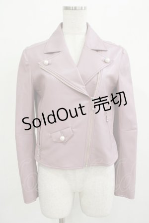画像: MILK / faux-leatherライダース  グレープピンク H-25-12-07-028-ML-JA-KB-ZH